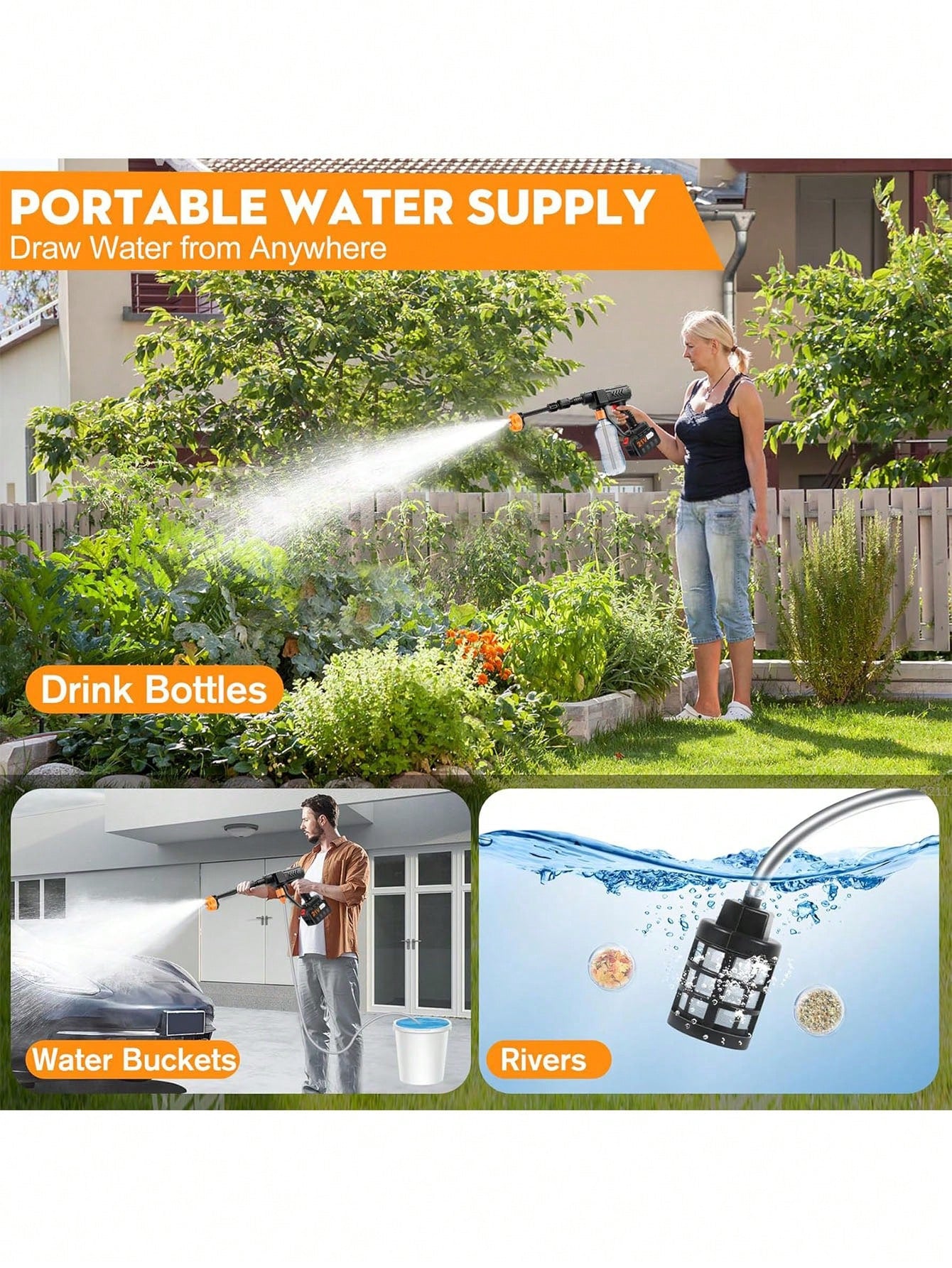 High Pressure Water Cleaning Gun