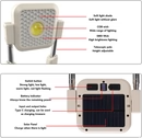 Solar Work Lights Adjustable Height